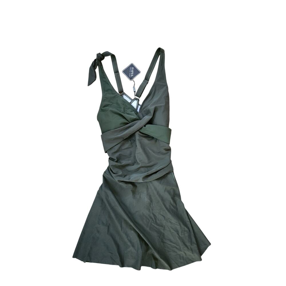 Zaful women's XL one piece green swimsuit new with tag